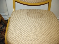 Chair Dirty Before Cleaning with Rotovac